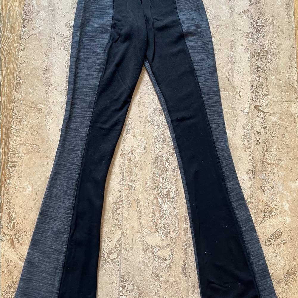 lululemon athletica Black and Gray Flare Pants